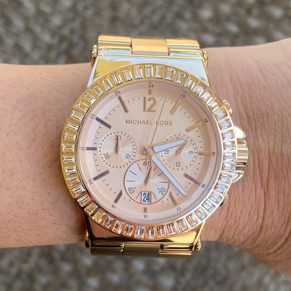 Rose gold Michael Kors watch